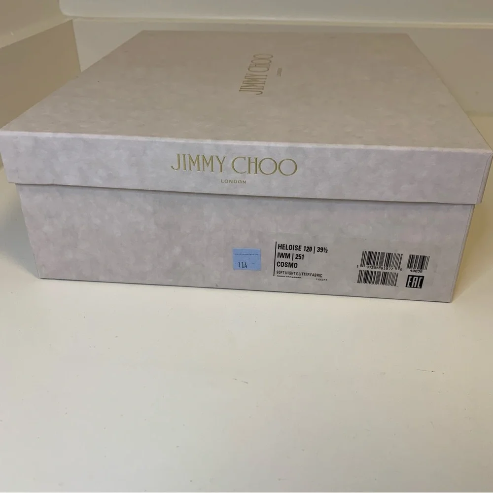 Jimmy Choo glittered fabric